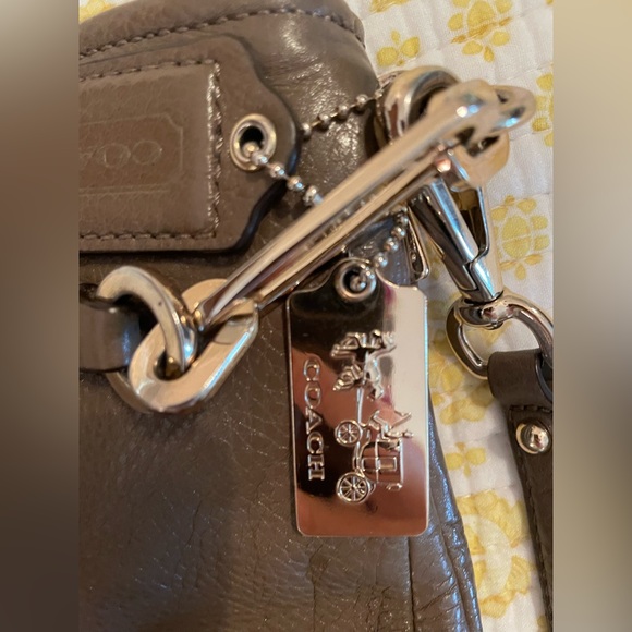 Leather Coach Purse Tote with strap Mink Color - Picture 7 of 7